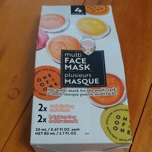 4-pack One Of One Face Masks 20ml Each New